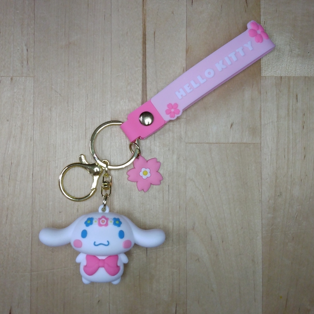Cinnamaroll Sakura Flower 3D Keychain